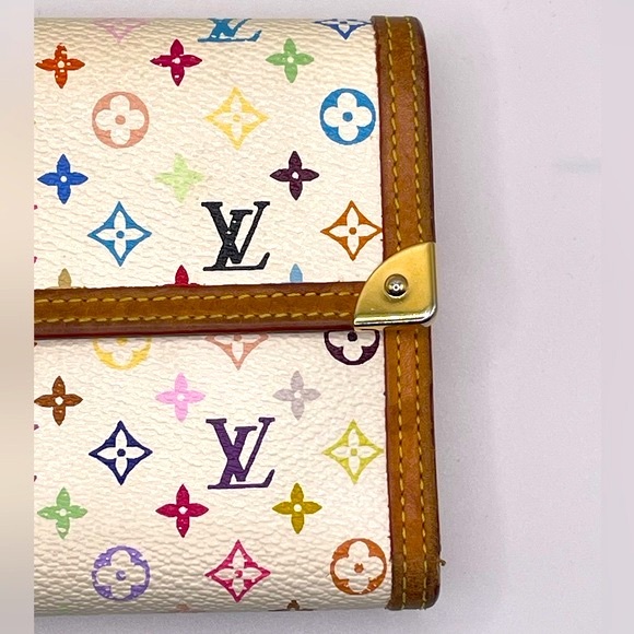 Louis Vuitton x Takashi Murakami Multicolor Monogram International Wallet - Picture 9 of 16